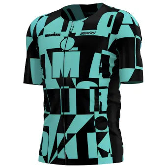 Santini Ironman Enigma Triathlon Jersey-Aqua