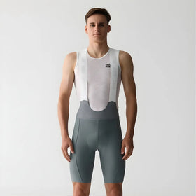 Skull Monton Minima Pro Bibshorts-Slate Grey