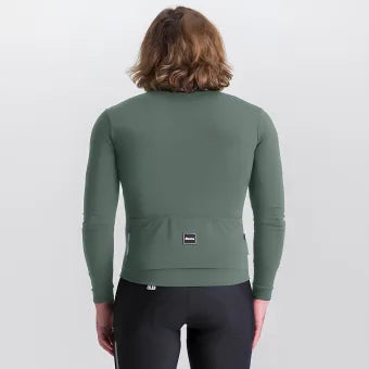 Santini Impetus Long Sleeve Jersey-Military Green