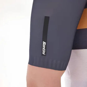 Santini Eco Sleek Bengal Jersey-White/Orange