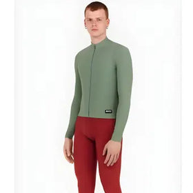 Santini Ready To Ride Unisex Long Sleeve Jersey-Sage Green