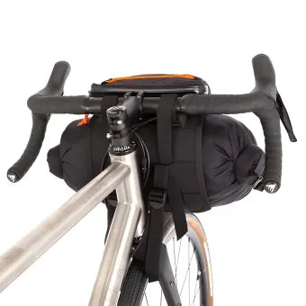 Restrap Handlebar Bag-Black/Orange (Small)