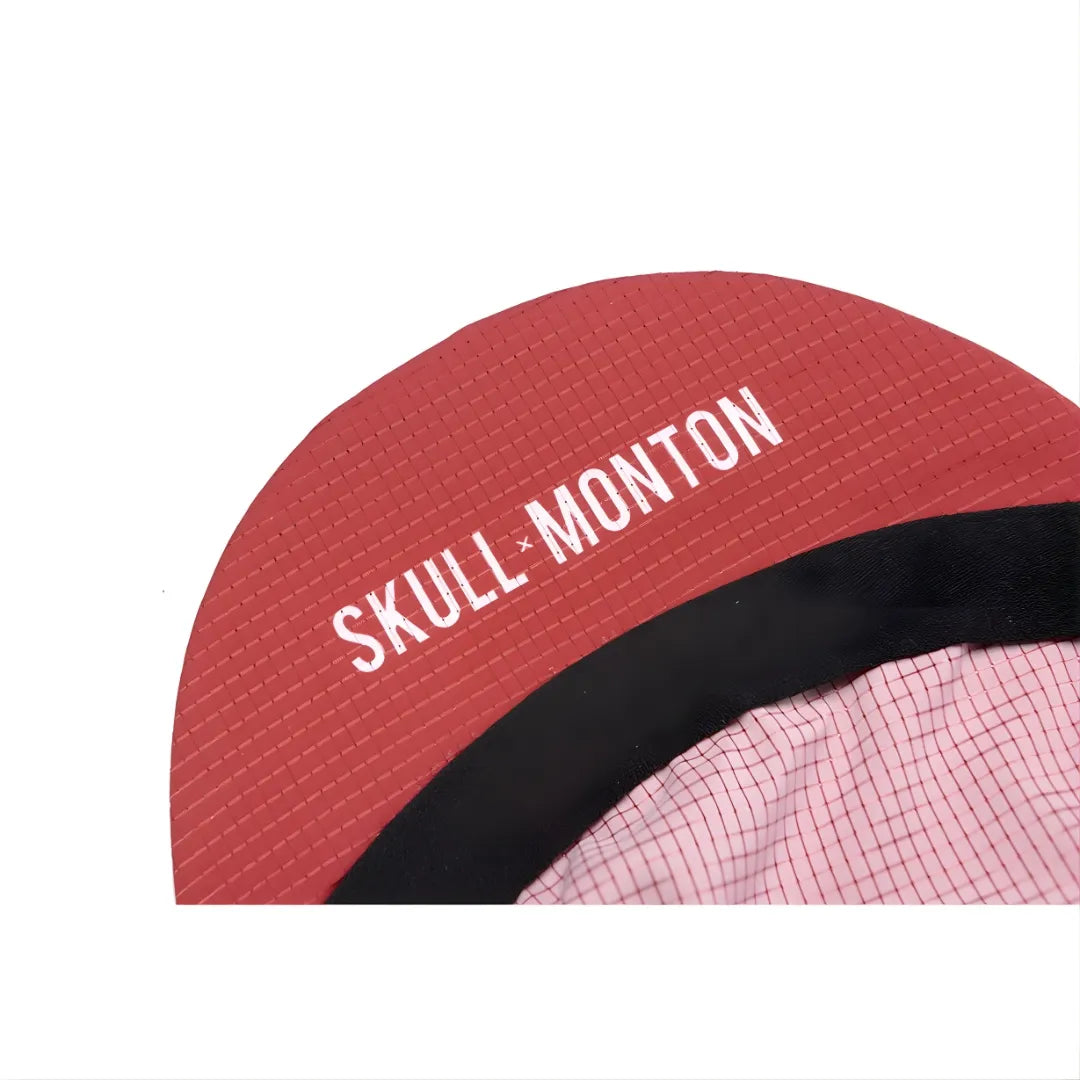 Skull Monton Wednesday Cycling Cap-Brick Red