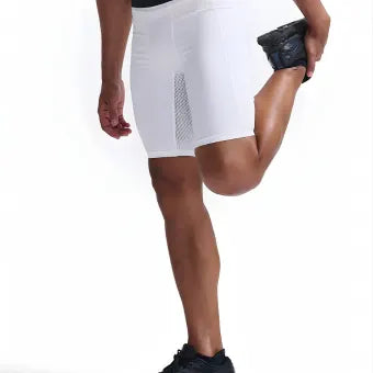 2XU MA7198B Base Layer Compression Shorts-White/White-XS