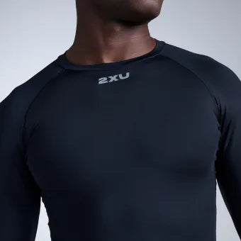 2XU MA6398a Core Compression Long Sleeve-Black/Silver-XL