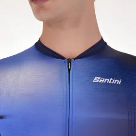 Santini Ombra Eco Sleek Long Sleeve Unisex Jersey-Blue