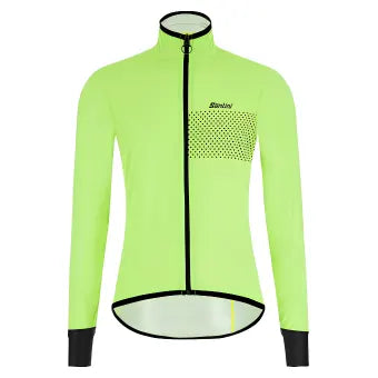 Santini Guard Nimbus Rain & Wind Jacket-Fluo Green