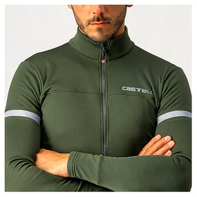 FONDO 2 JERSEY (WINTER)-MILITARY GREEN/SILVER REFLEX