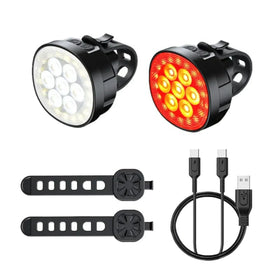 Cyclami Q7 bicycle front and rear light combo