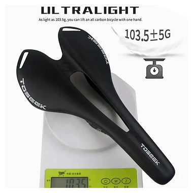 Toseek Road Bike Carbon Fiber  Saddle black
