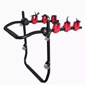 Multifunctional Car Bicycle Rack for 3 Bicycles, Aluminum, Black