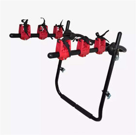 Multifunctional Car Bicycle Rack for 3 Bicycles, Aluminum, Black