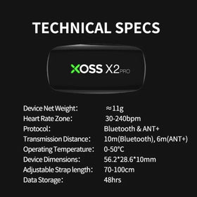 XOSS X2 Pro Heart Rate Monitor