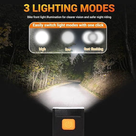 Super Bright USB Rechargeable LED Front Bicycles Light – Type-C