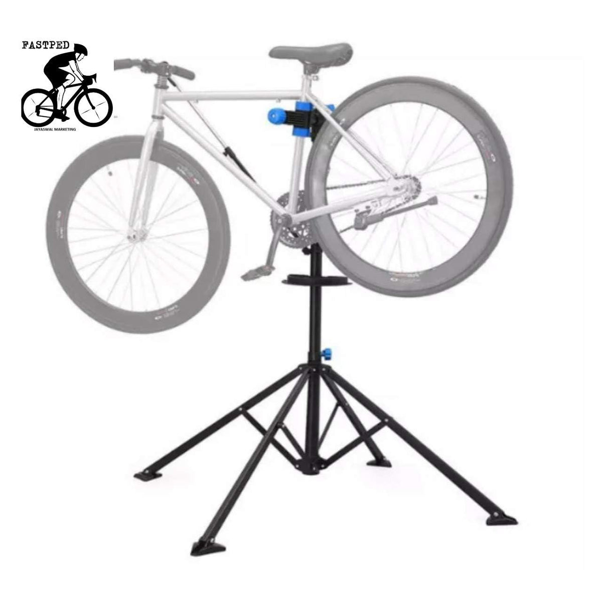 Bicycle Repair Stand: Heavy-Duty Metal Frame, Stable Pedestal Base