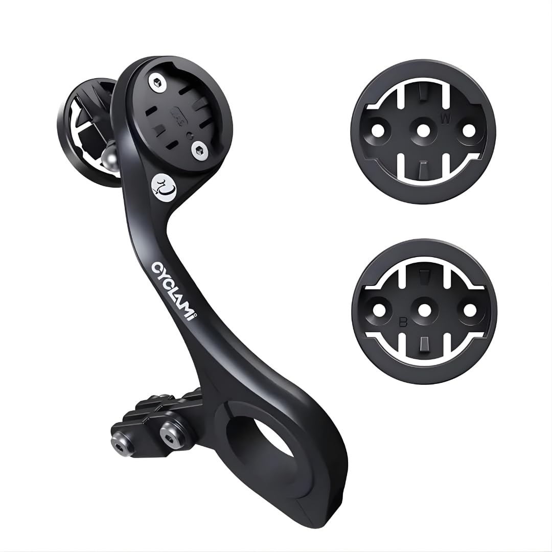 Cyclami M6W 3 in 1 Bicycle Mount for GPS Computer, Light & Action Camera