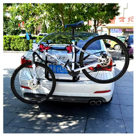 Multifunctional Car Bicycle Rack For 3 Bicycles On Car Aluminium Black