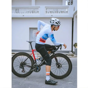 Skull Monton Paint Brush Long Sleeve Jersey-White