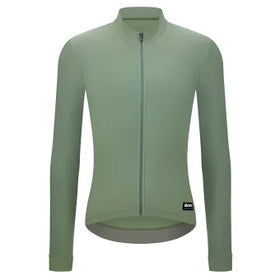 Santini Ready To Ride Unisex Long Sleeve Jersey-Sage Green