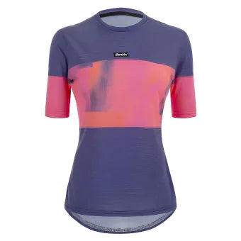 Santini Wmn Forza Indoor Training Tech T-Shirt-Atomic Orange