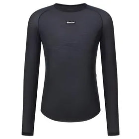 Santini Dry Winter Unisex Baselayer (Full Sleeves)-Black