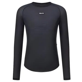 Santini Dry Winter Unisex Baselayer (Full Sleeves)-Black
