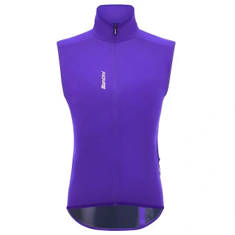 Santini Magic Unisex Packable Waterproof Vest-Purple