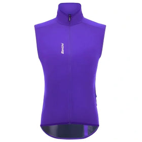 Santini Magic Unisex Packable Waterproof Vest-Purple