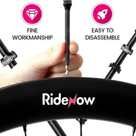 RideNow Tubeless Valves Kit-Black (Pack Of 2)