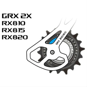 Tripeak Oversize Pulley Kit 11/18T Ceramic Bearing (Shimano GRX 2X)-Red