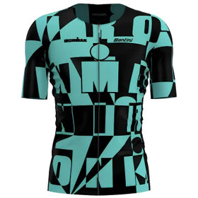 Santini Ironman Enigma Triathlon Jersey-Aqua