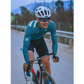 Skull Monton Friday Long Sleeve Jersey-Pine Green