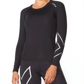 2XU Core Compression Long Sleeve-L-Black/Silver