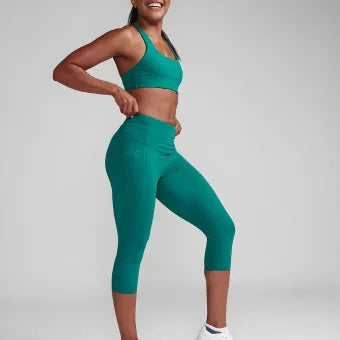 2XU Form Hi-Rise Comp 3/4 Tight-Forest Green/Forest Green-L