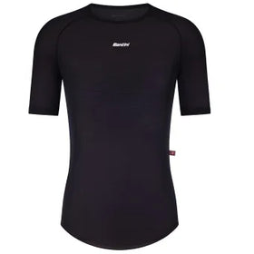 Santini Dry Winter Unisex Baselayer (Short Sleeves)-Black
