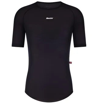 Santini Dry Winter Unisex Baselayer (Short Sleeves)-Black