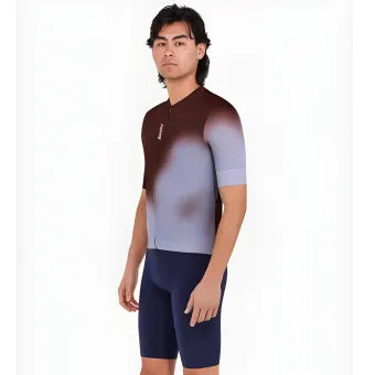 Santini Spot Jersey-Brown/Blue