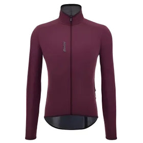 Santini Magic Unisex Packable Waterproof Jacket-Burgundy