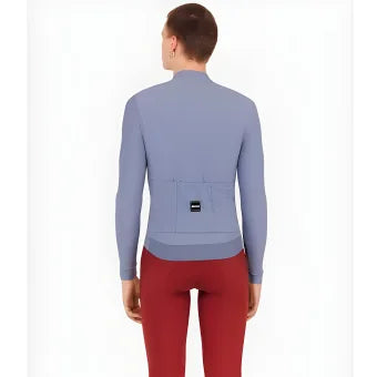 Santini Ready To Ride Unisex Long Sleeve Jersey-Light Blue