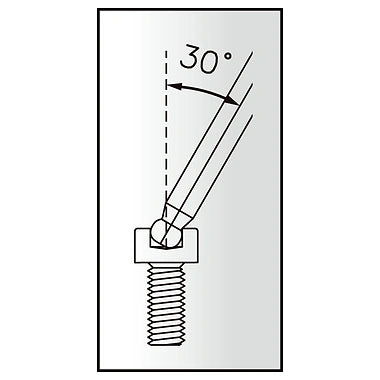IceToolz 7M30 3.0MM Twinhead Wrench, Ball-Ended