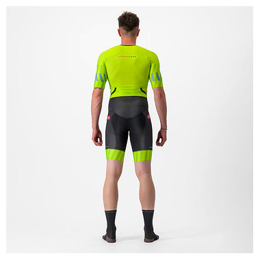 FREE SANREMO 2 SUIT SHORT SLEEVE-ELECTRIC LIME/NIAGARA BLUE