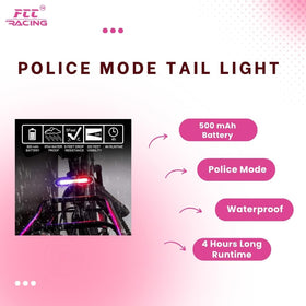 Bicycle Police Mode Tail Light