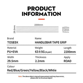 Toseek Bicycle Handlebar Tape THT 50 3k