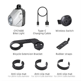 Cyclami 1600 Lumens Bicycle Headlight with Wireless Remote Control