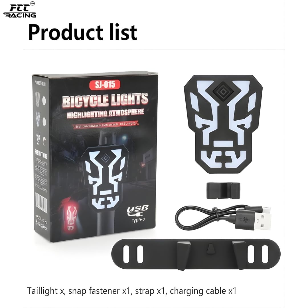 Bicycle Tail Light with Multiple Lighting Modes