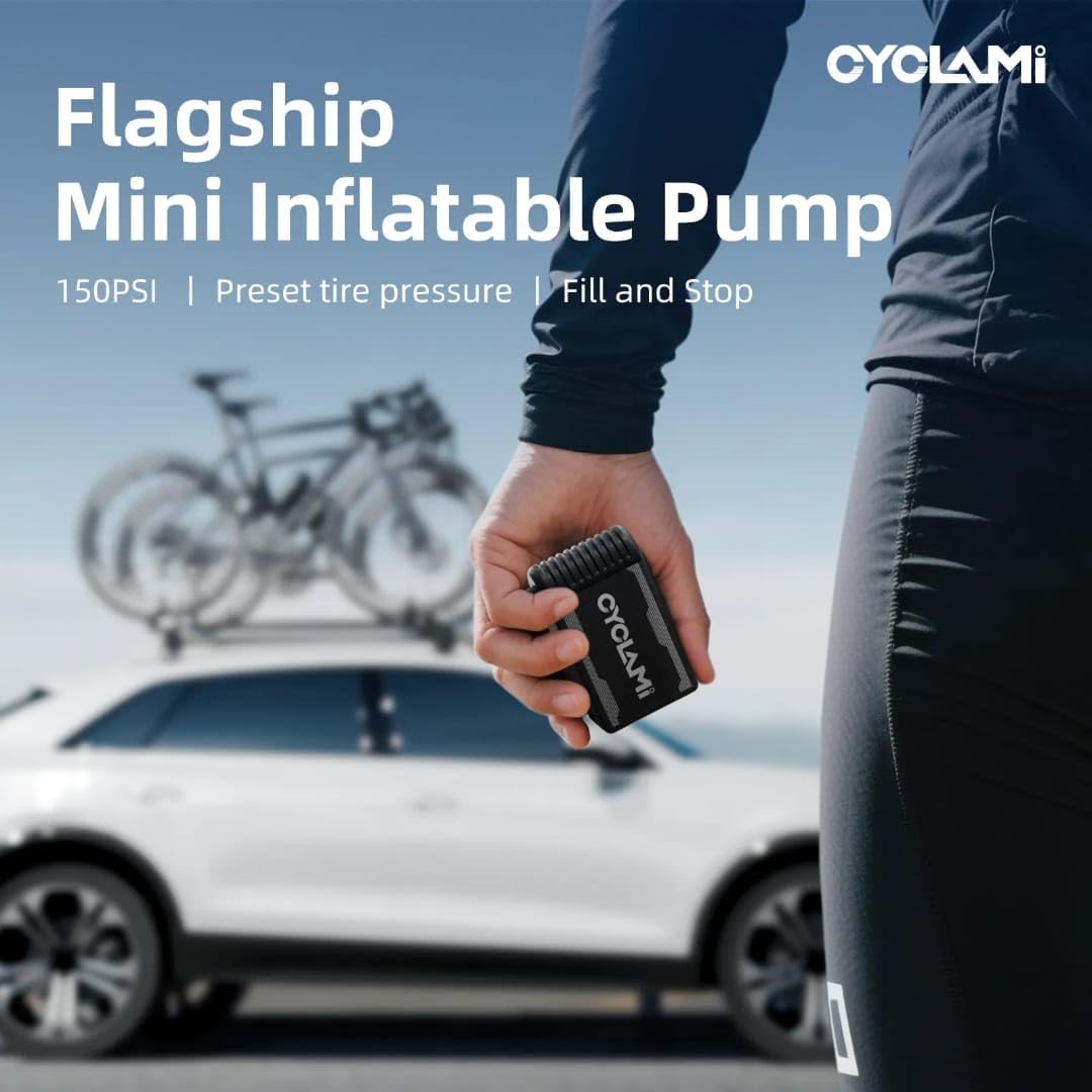 Cyclami A2 Max 150PSI Mini Electric Bike Tire Pump (Black)
