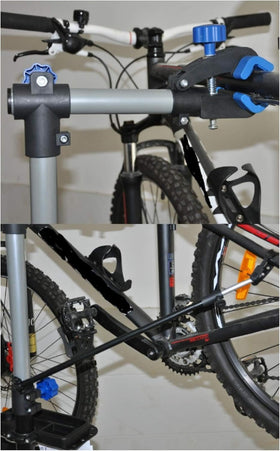 Bicycle Repair Stand: Heavy-Duty Metal Frame, Stable Pedestal Base
