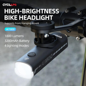 Cyclami 1800 Lumen USB Rechargeable Bicycle Front Light