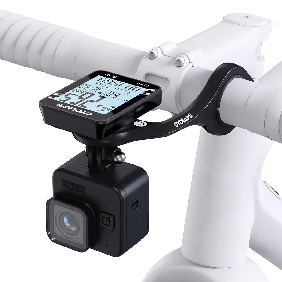 Cyclami M5 Bicycle Computer Out Front Mount Compatible with Garmin Edge