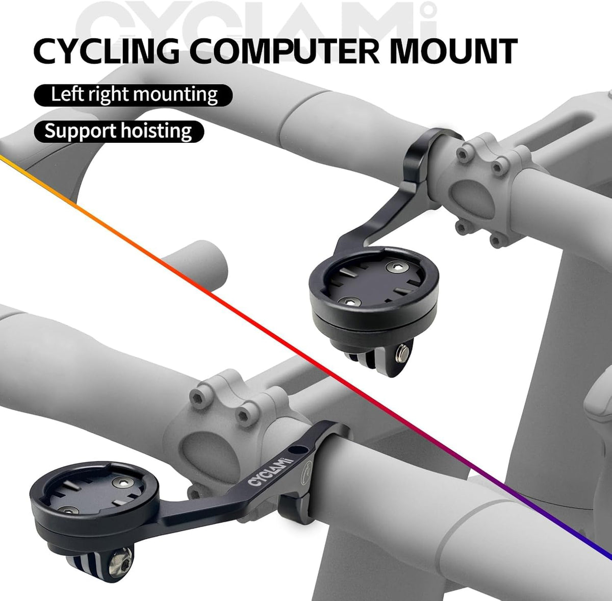 S5 Aluminum Out Front Mount for Garmin Edge, XOSS 31.8mm